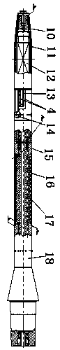 Water cooling structure for thermal insulation of wind tunnel balance