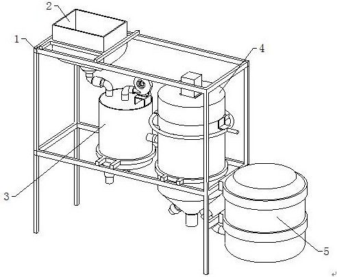 Flaxseed kernel rinsing, vulcanizing and drying equipment