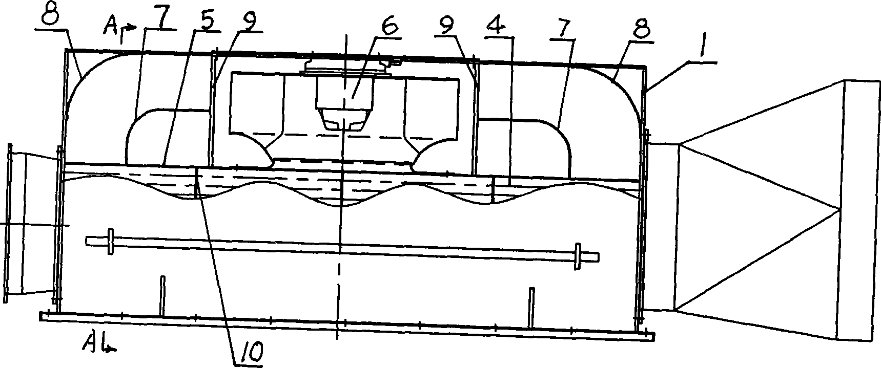 Hollow cooler for motor