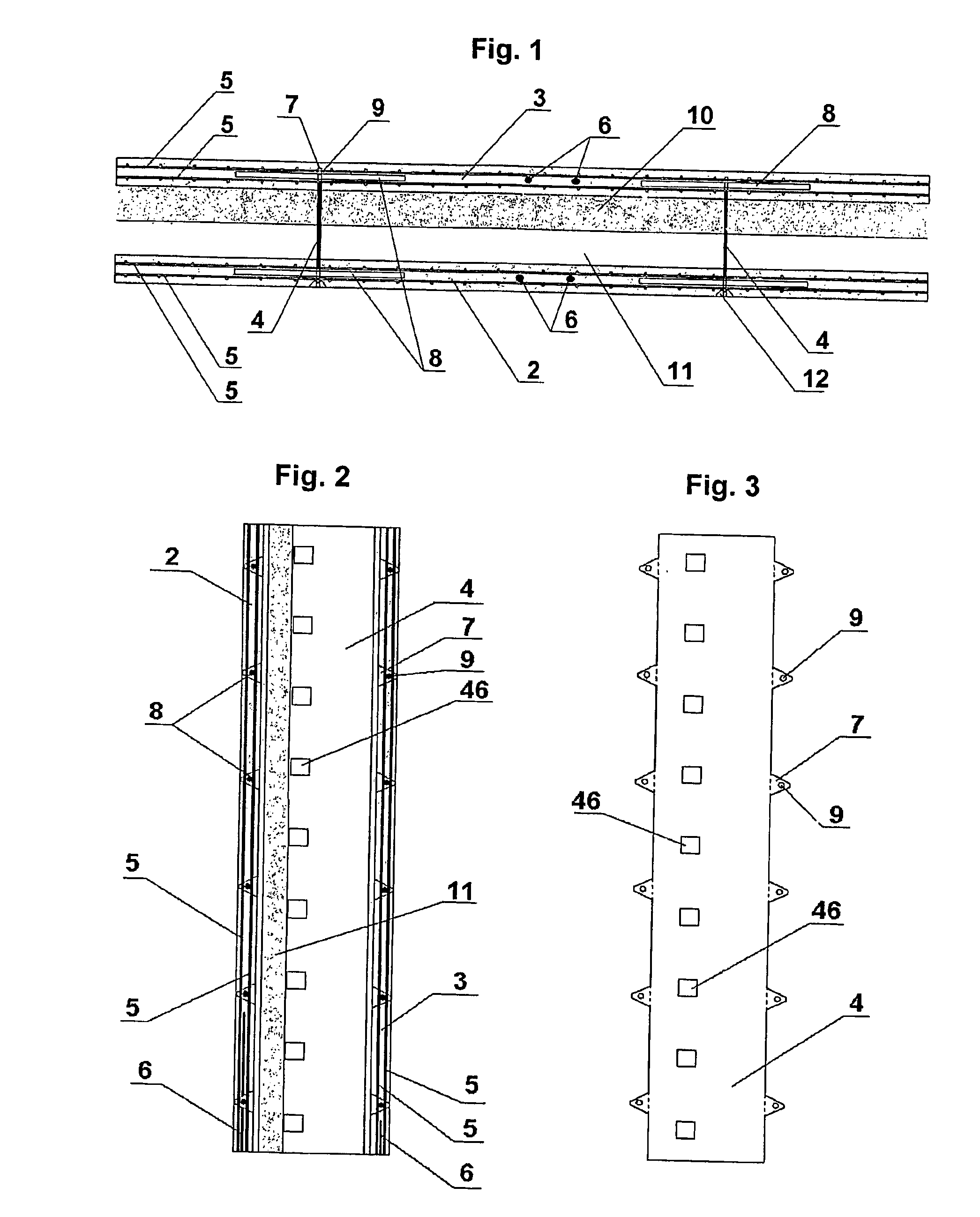 Constructing the large-span self-braced buildings of composite load-bearing wall-panels and floors