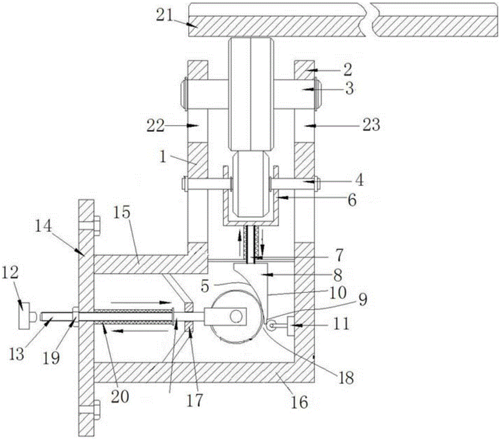 An alarm mechanism and chain conveyor system and shredding machine using the alarm mechanism