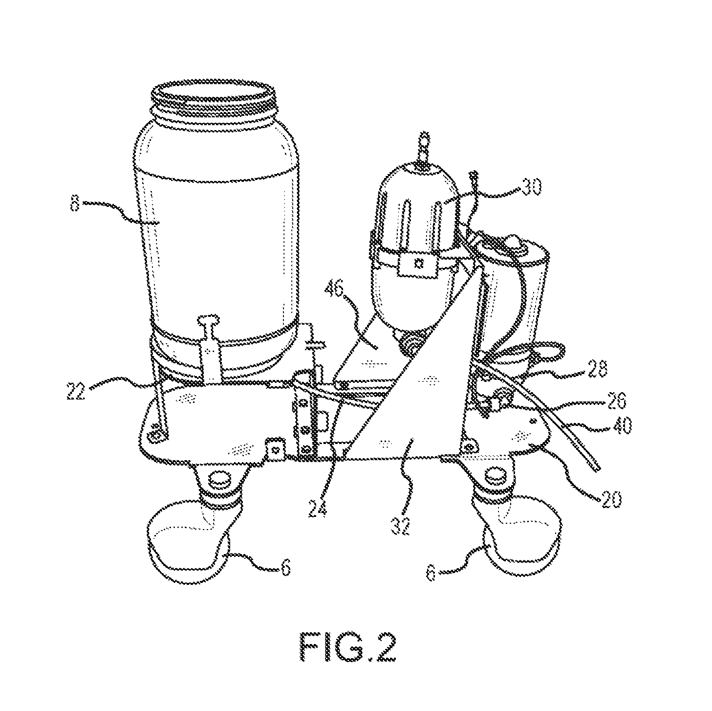 Self-contained spray apparatus for disinfectants