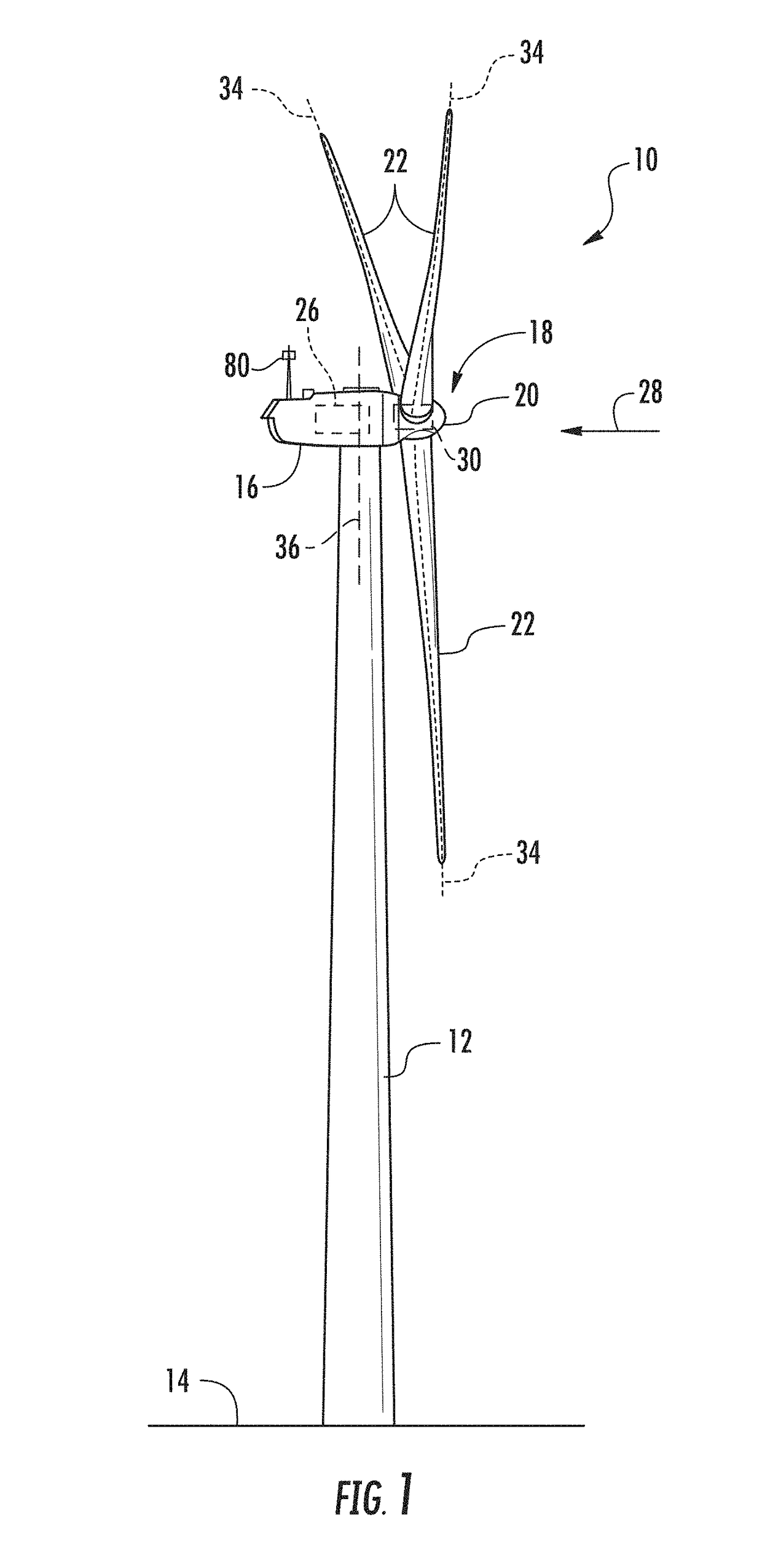 System and method for optimizing power output of a wind turbine during an operational constraint