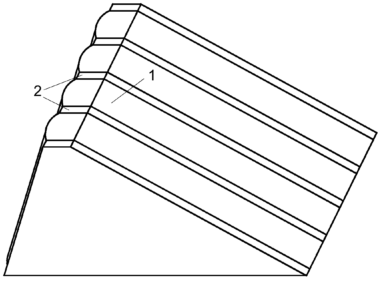 A dam surface geomembrane anti-seepage rockfill dam, construction method and defect location method