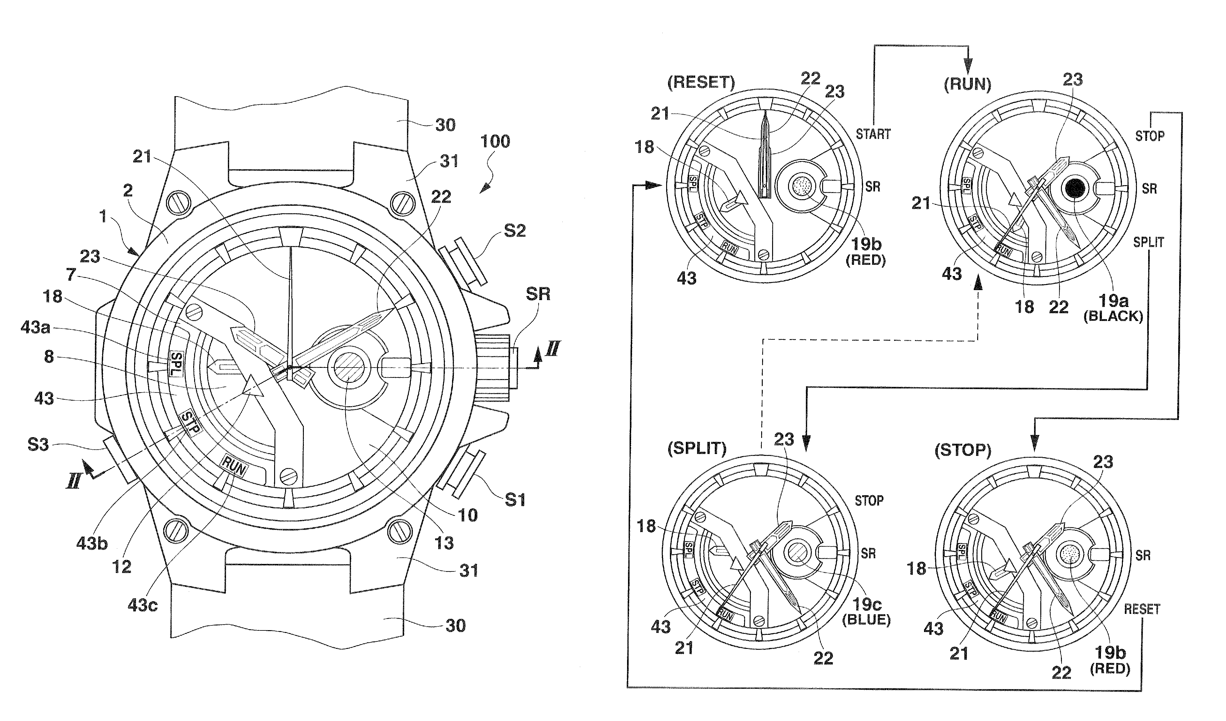 Dial plate structure and watch