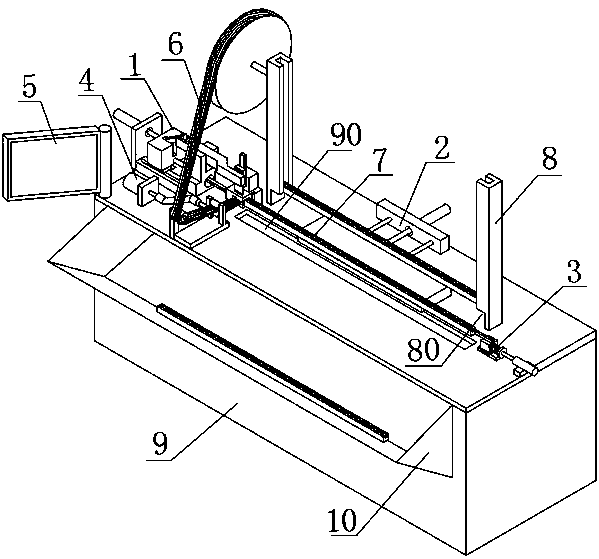 Automatic sealing system for IC product packaging