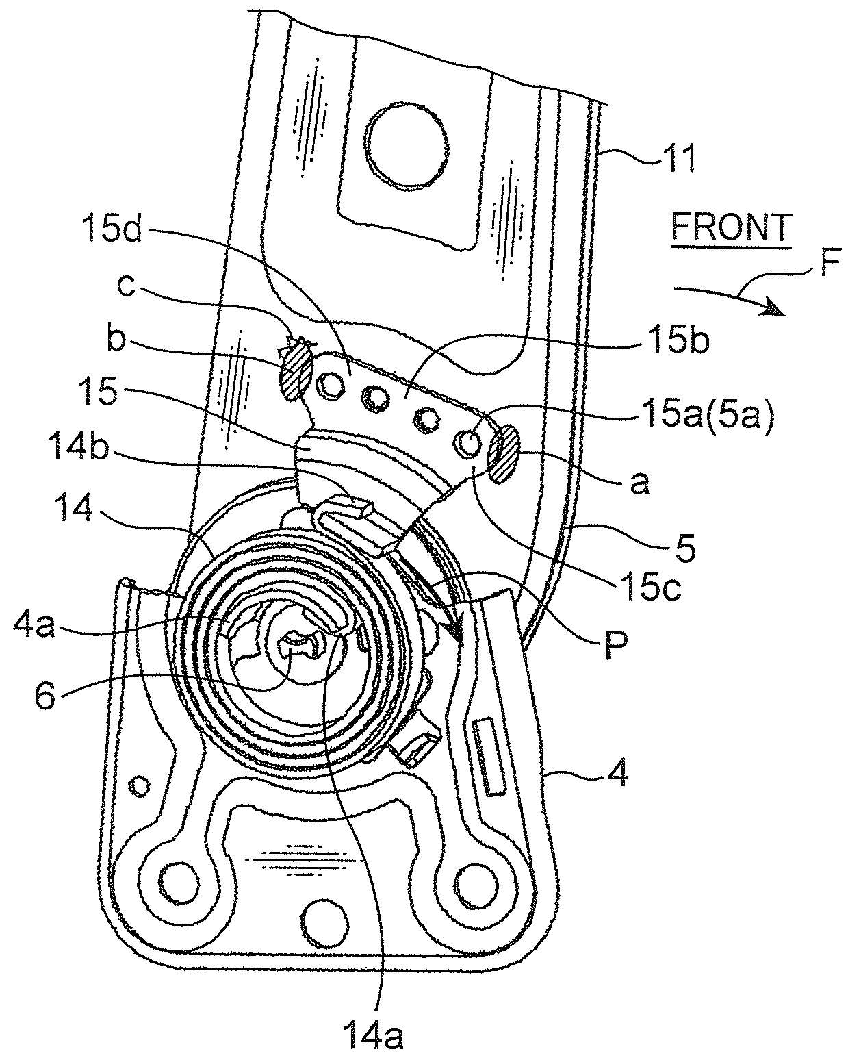 Thin plate-reinforcement structure utilizing reinforcing effect of weld bead and method of producing the same