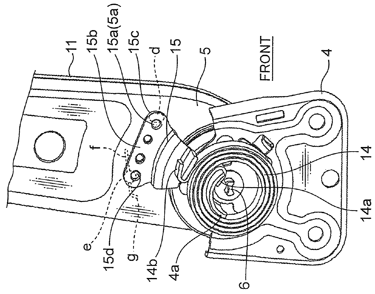 Thin plate-reinforcement structure utilizing reinforcing effect of weld bead and method of producing the same