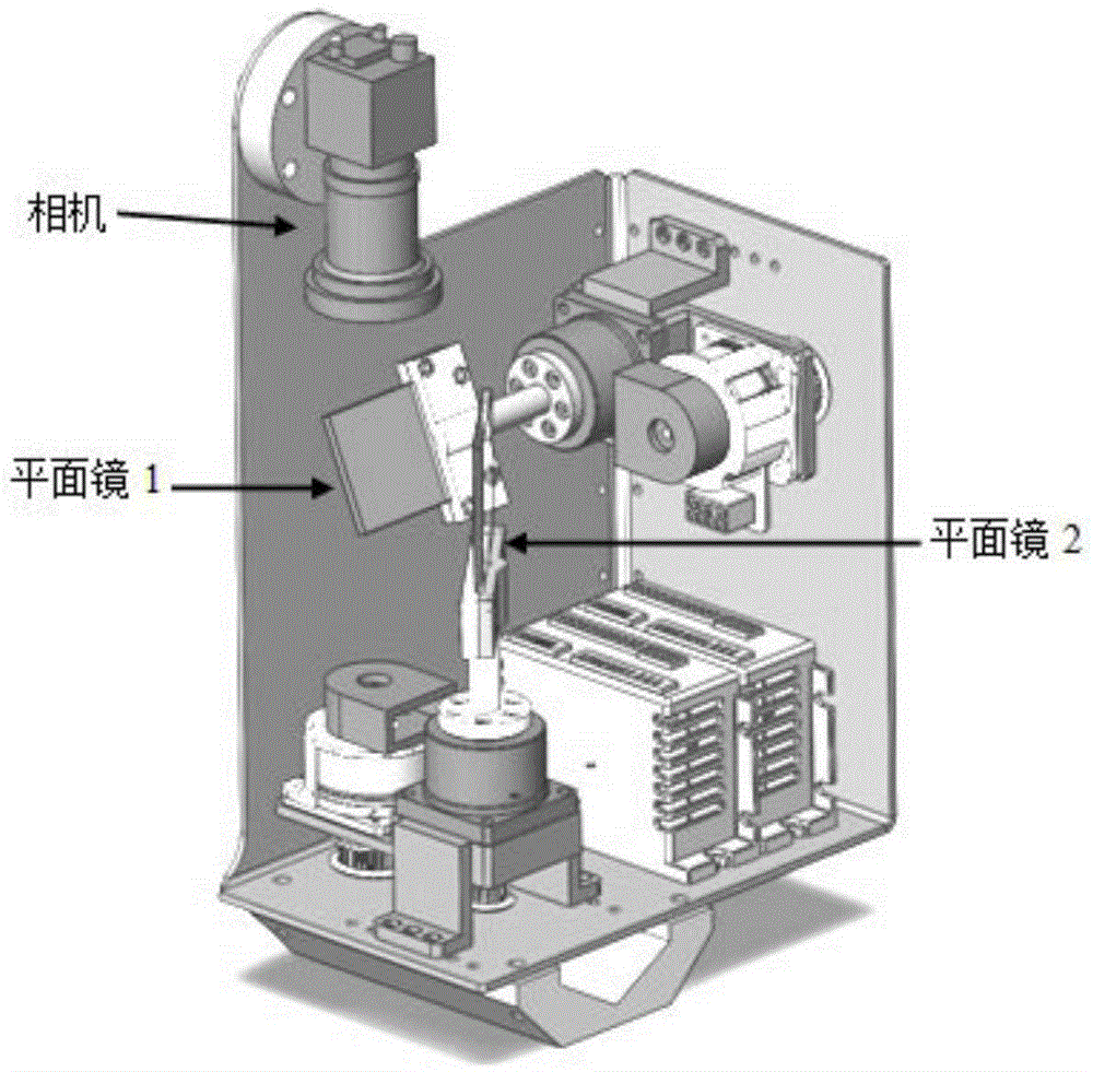 Multi-plane-mirror reflection tracking pan-tilt system calibration method