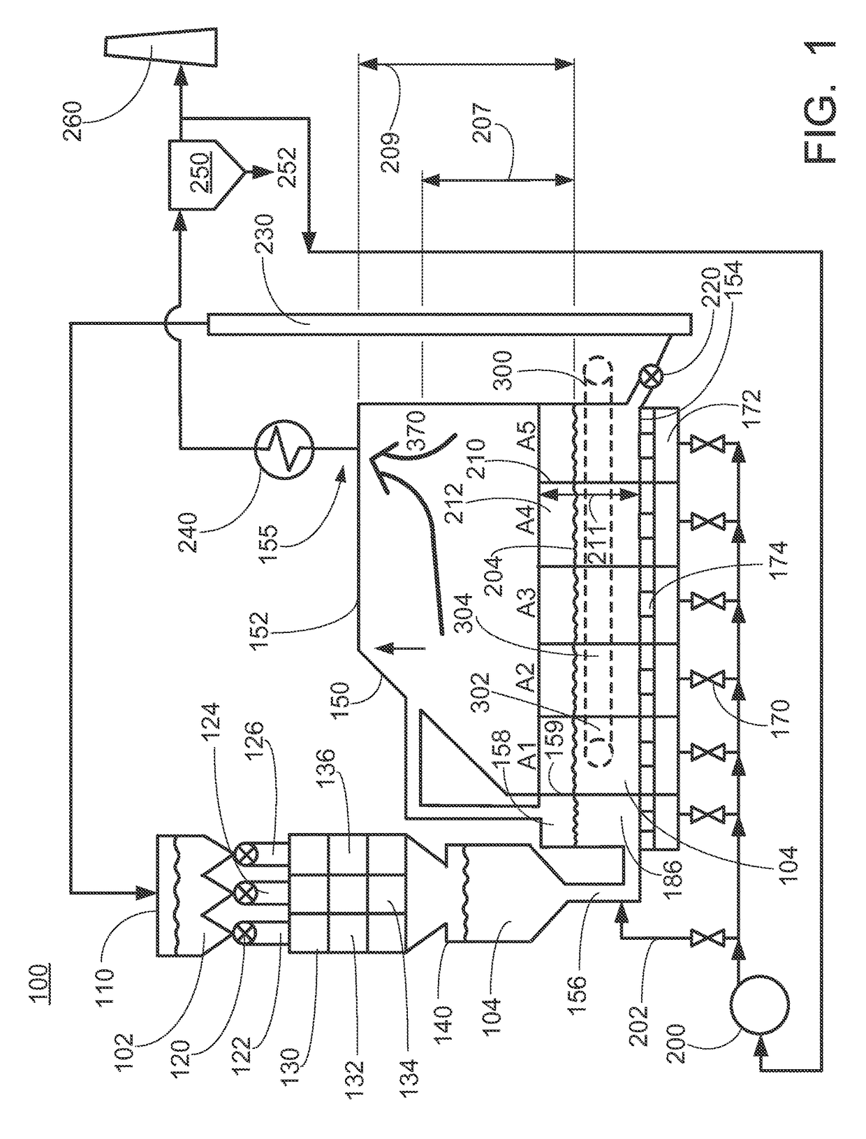 Concentrated solar power solids-based system