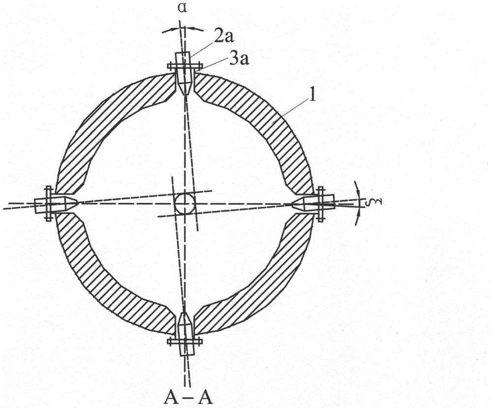 Two-section gasifying device of entrained-flow bed and gasifying method of two-section gasifying device