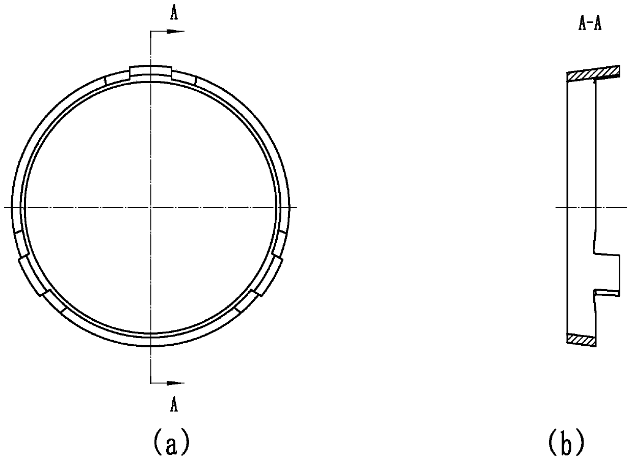 A bonding mold and bonding method for tapered surface friction material of synchronizer intermediate ring