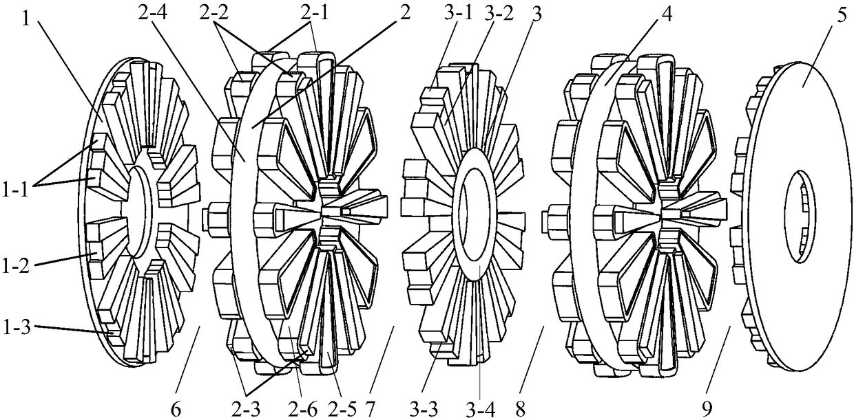 Stator/rotor permanent magnetic type magnetic-flux-variable axial magnetic flux switching permanent magnetic generator