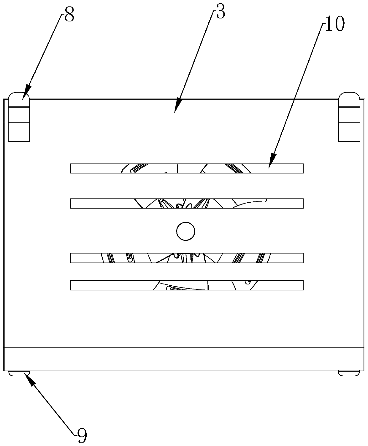 Air compressor heat dissipation and noise reduction box convenient to disassemble