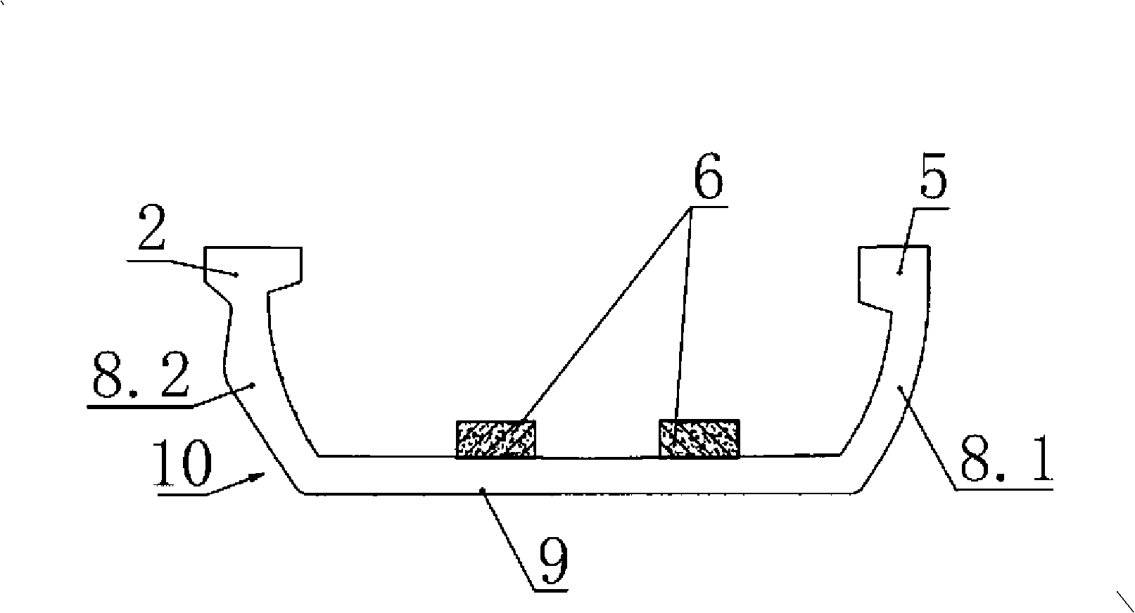 City track traffic U type beam