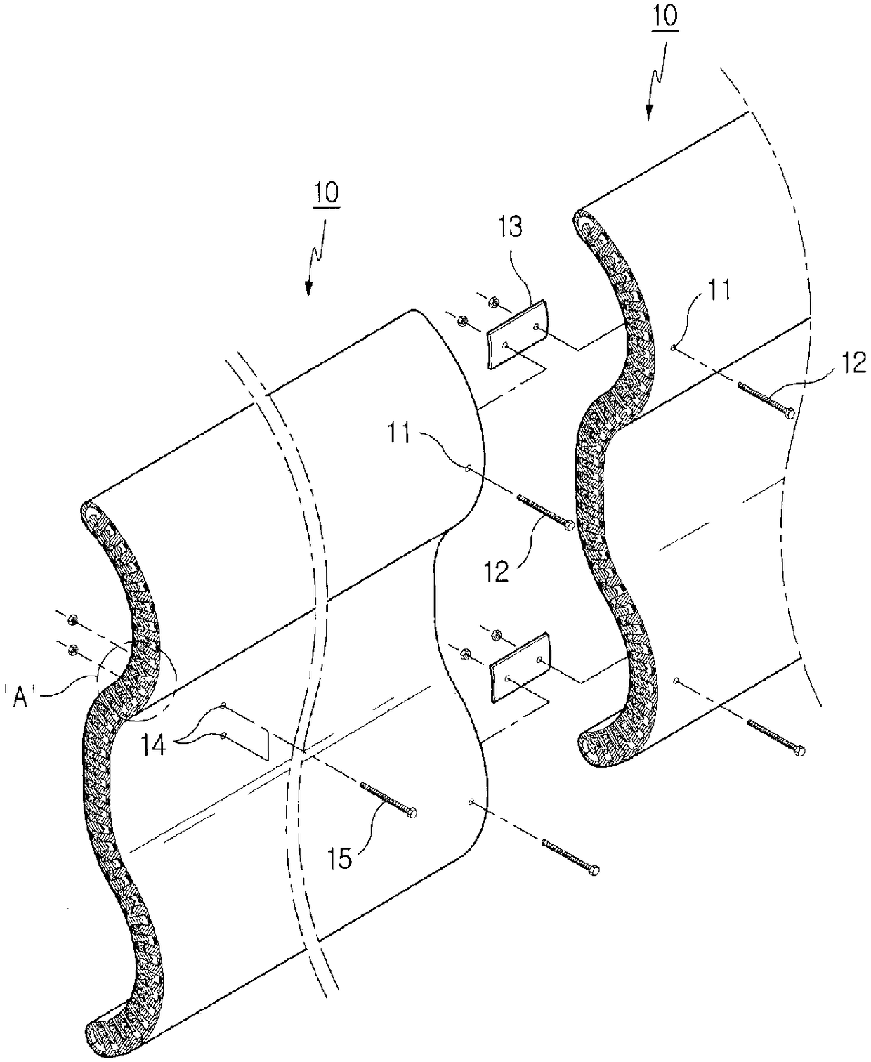 Plastic guardrail