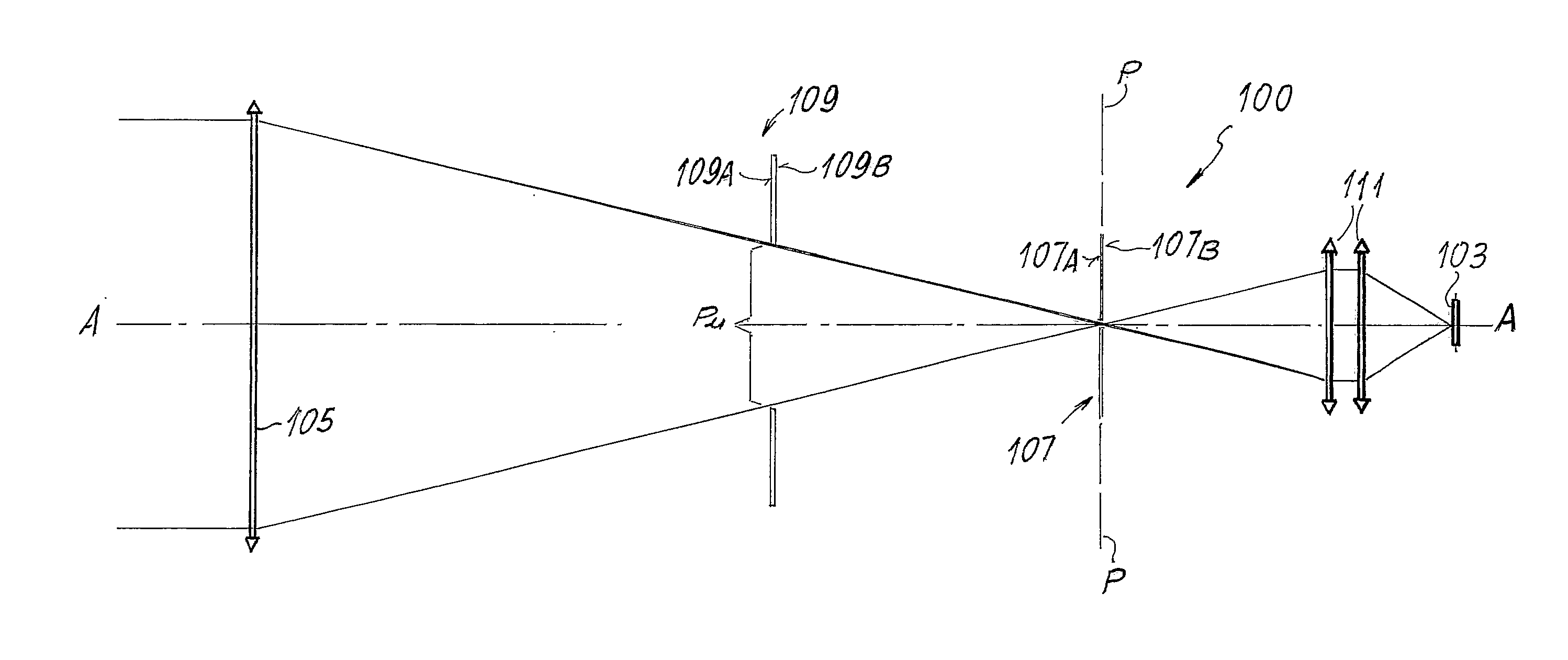 Star sensor with reduced sensitivity to stray light induced by the sun or by other sources close to the field of view