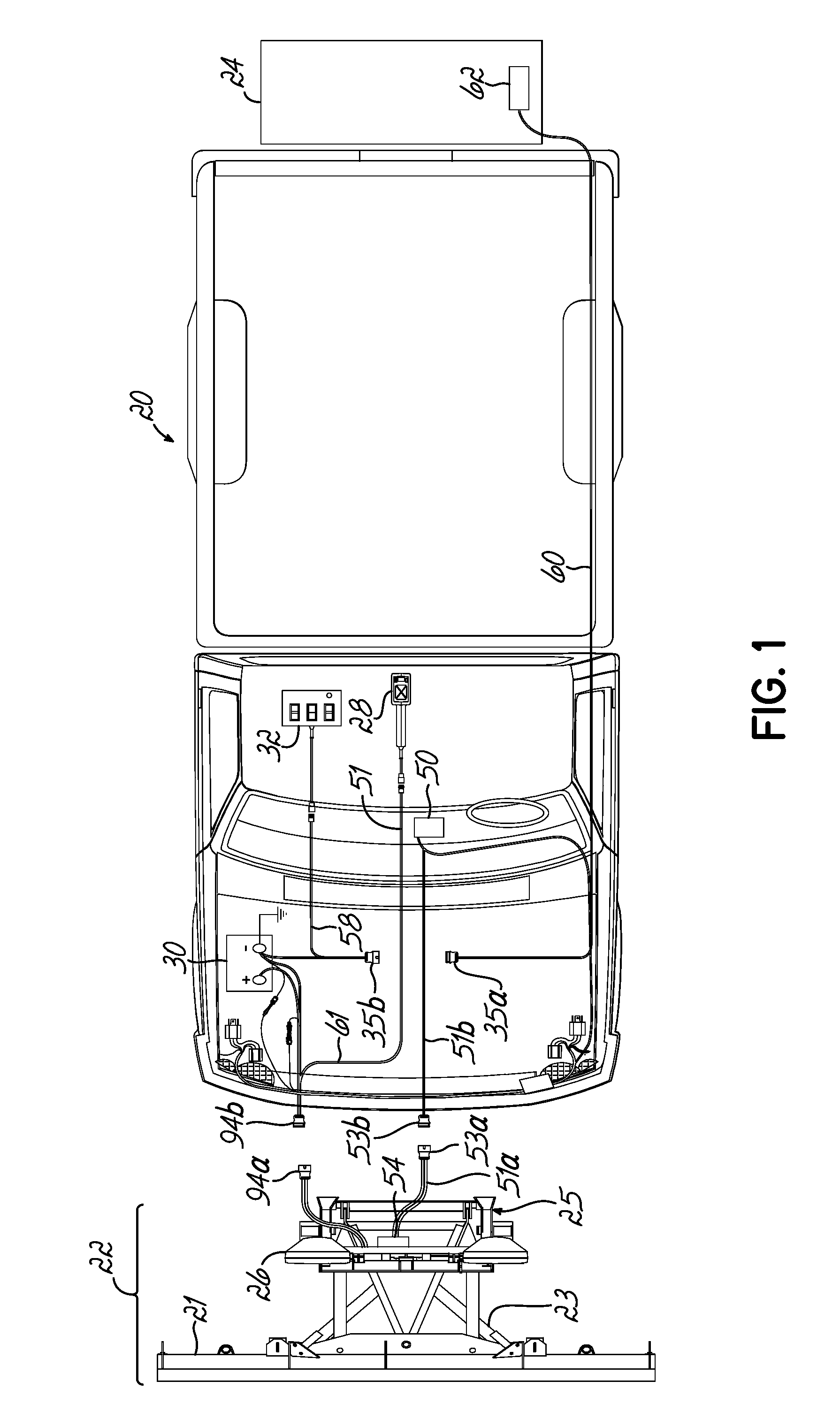 Vehicle mounted accessory with multiplexing