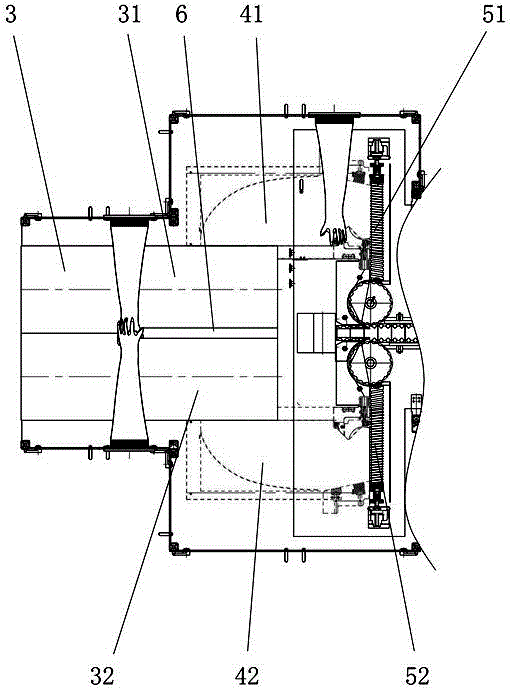 Two-channel bottle conveying device and two-channel filling system