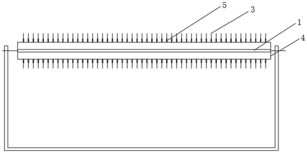 Surface aeration method and equipment based on silk thread shearing sewage