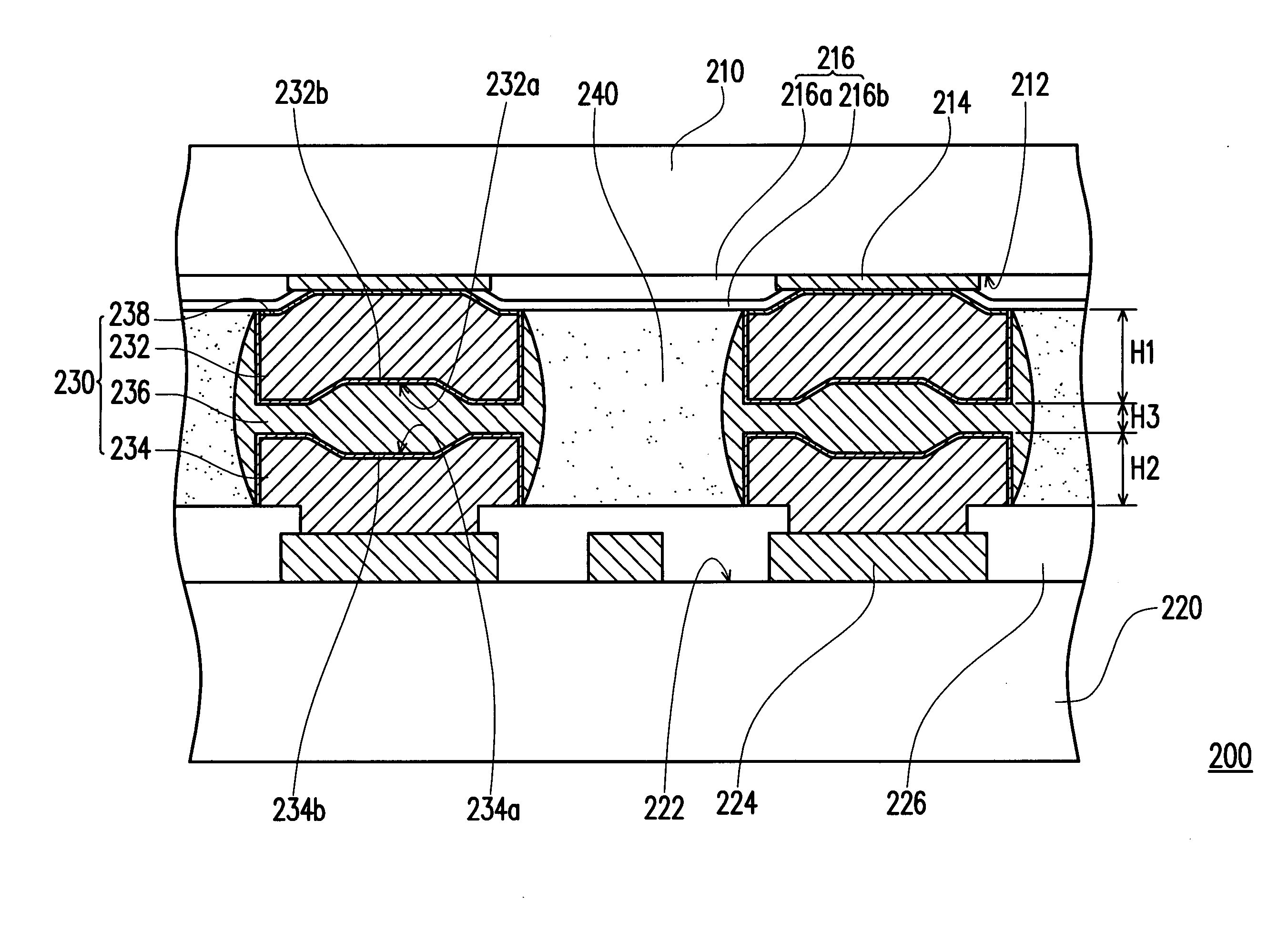 Chip package and bump connecting structure thereof