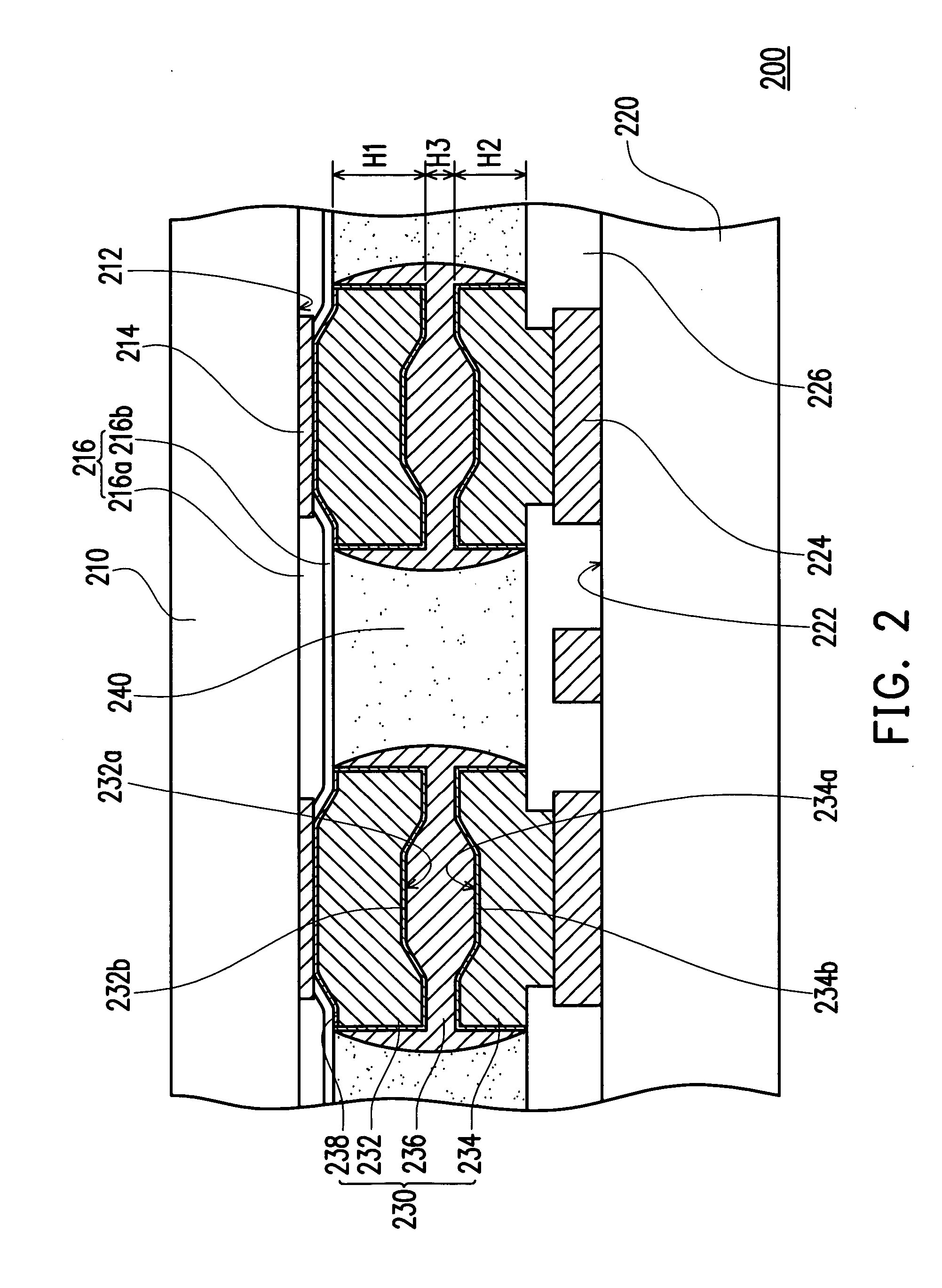 Chip package and bump connecting structure thereof