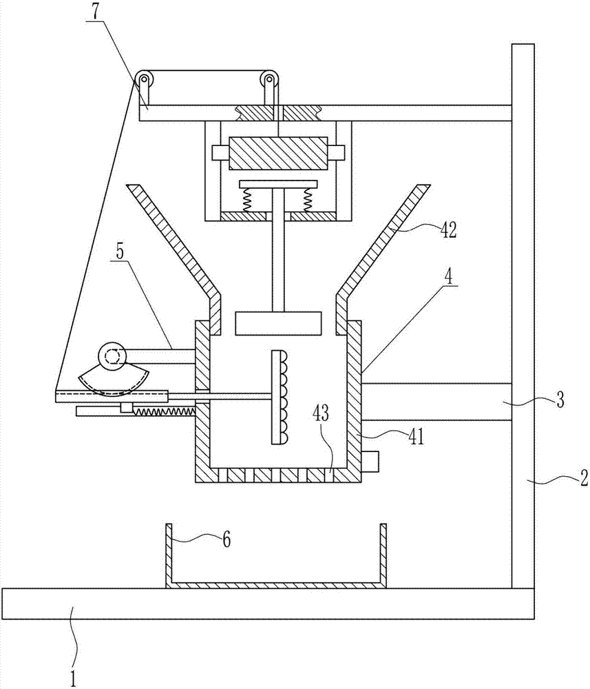 Efficient crushing device for petroleum coke