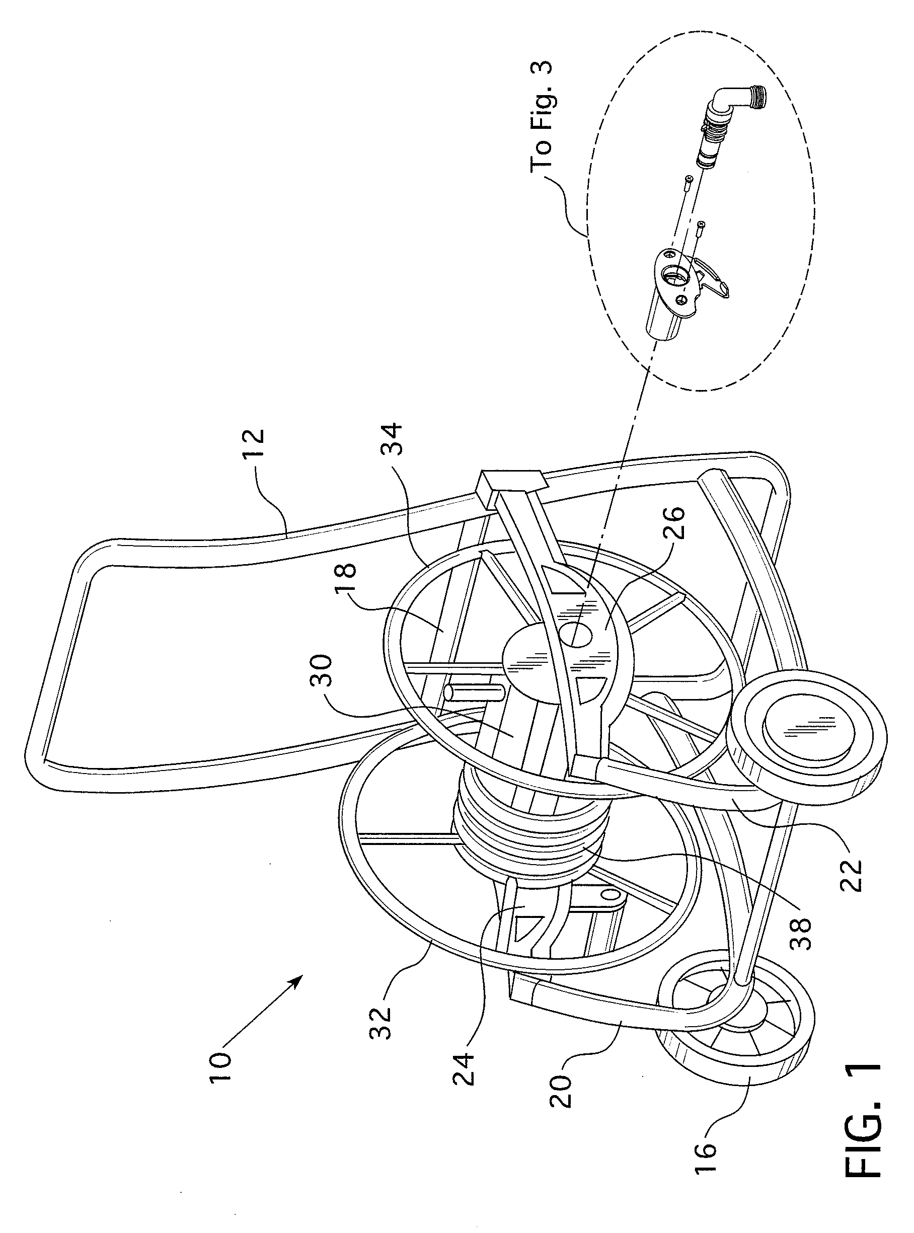 Poly-metal hose reel water system