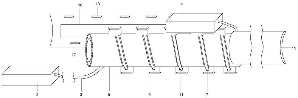 Safety monitoring method for heat supply pipeline