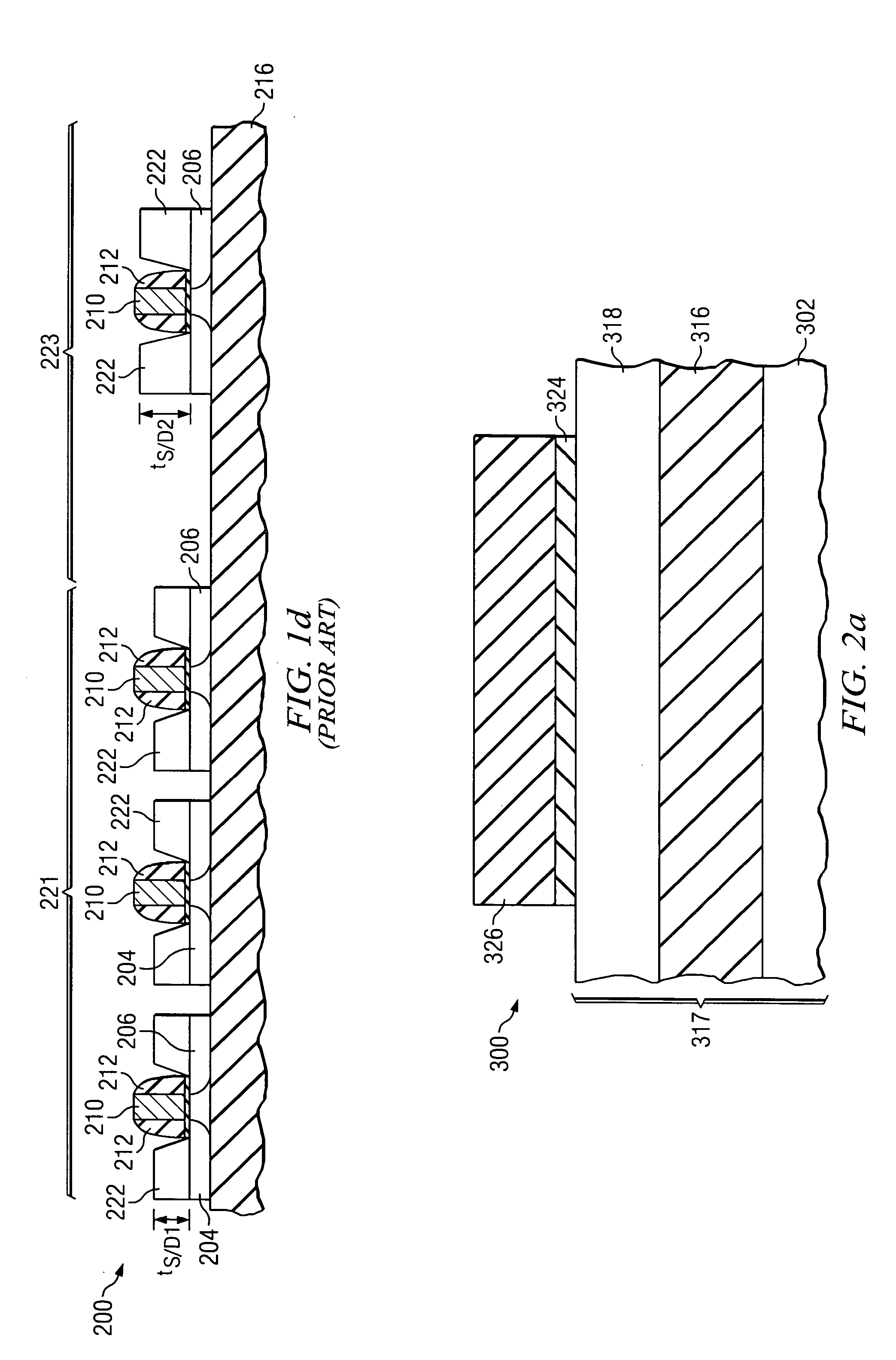 Semiconductor device with raised segment