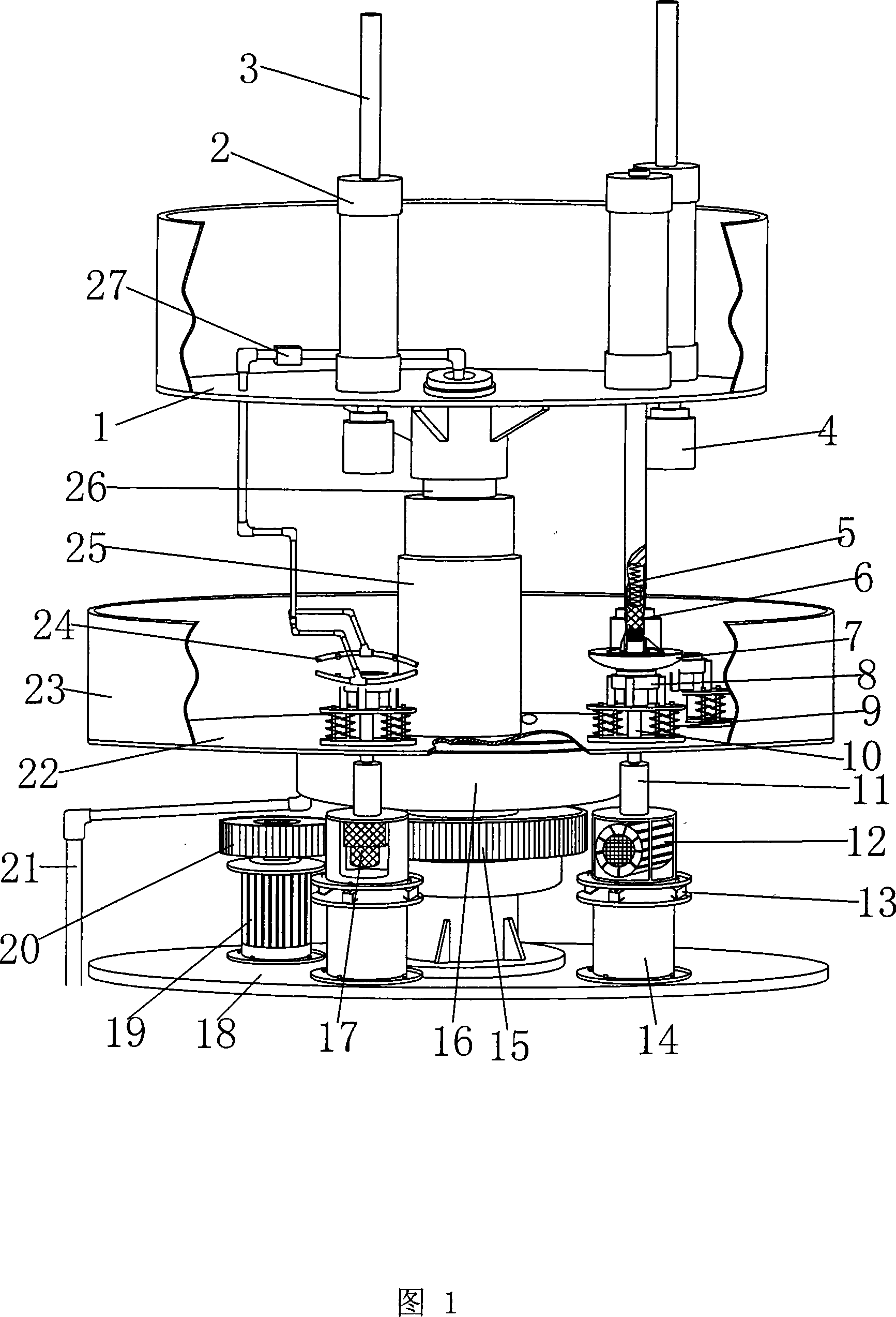 Dish type suspension insulator multi-station flow production cementing machine