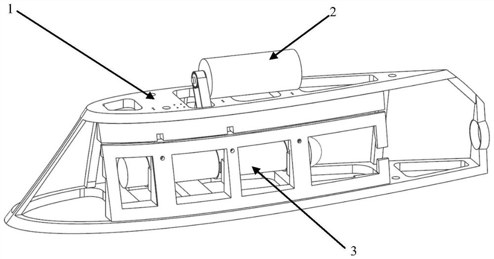 Built-in load underwater radial release device