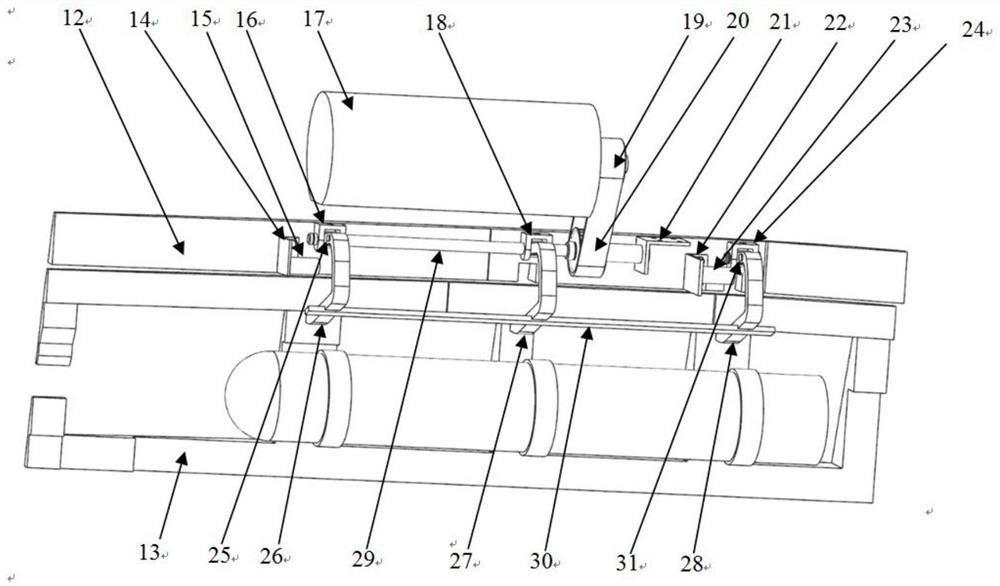 Built-in load underwater radial release device