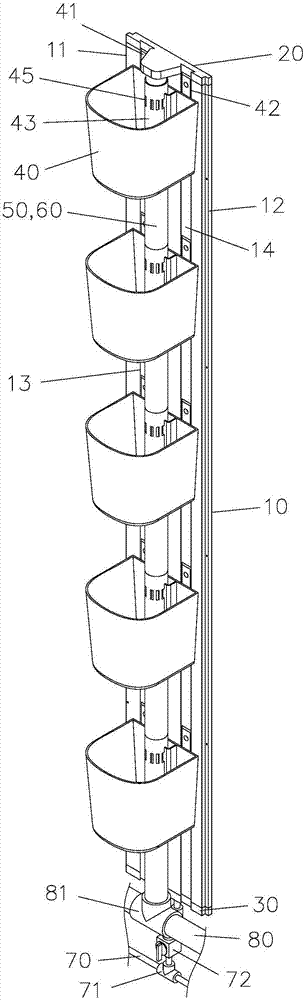 A building planting wall structure