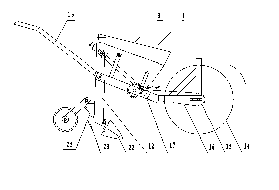 Chain-drum type precise dibbling machine