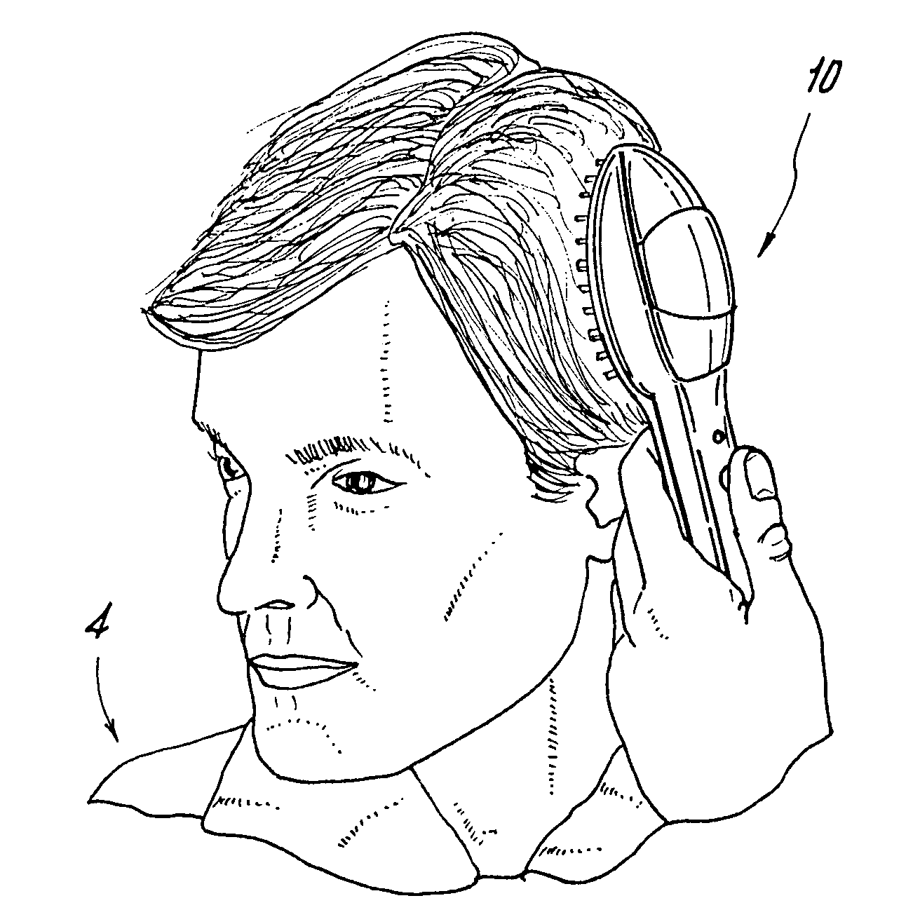 Hair comb, circuitry, and method for laser and galvanic scalp treatment