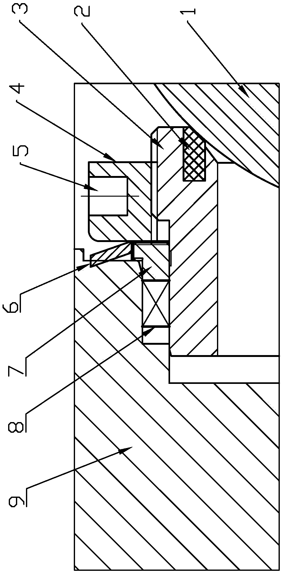 Low-temperature top-mounted ball valve seat structure and on-line maintenance disassembly method thereof