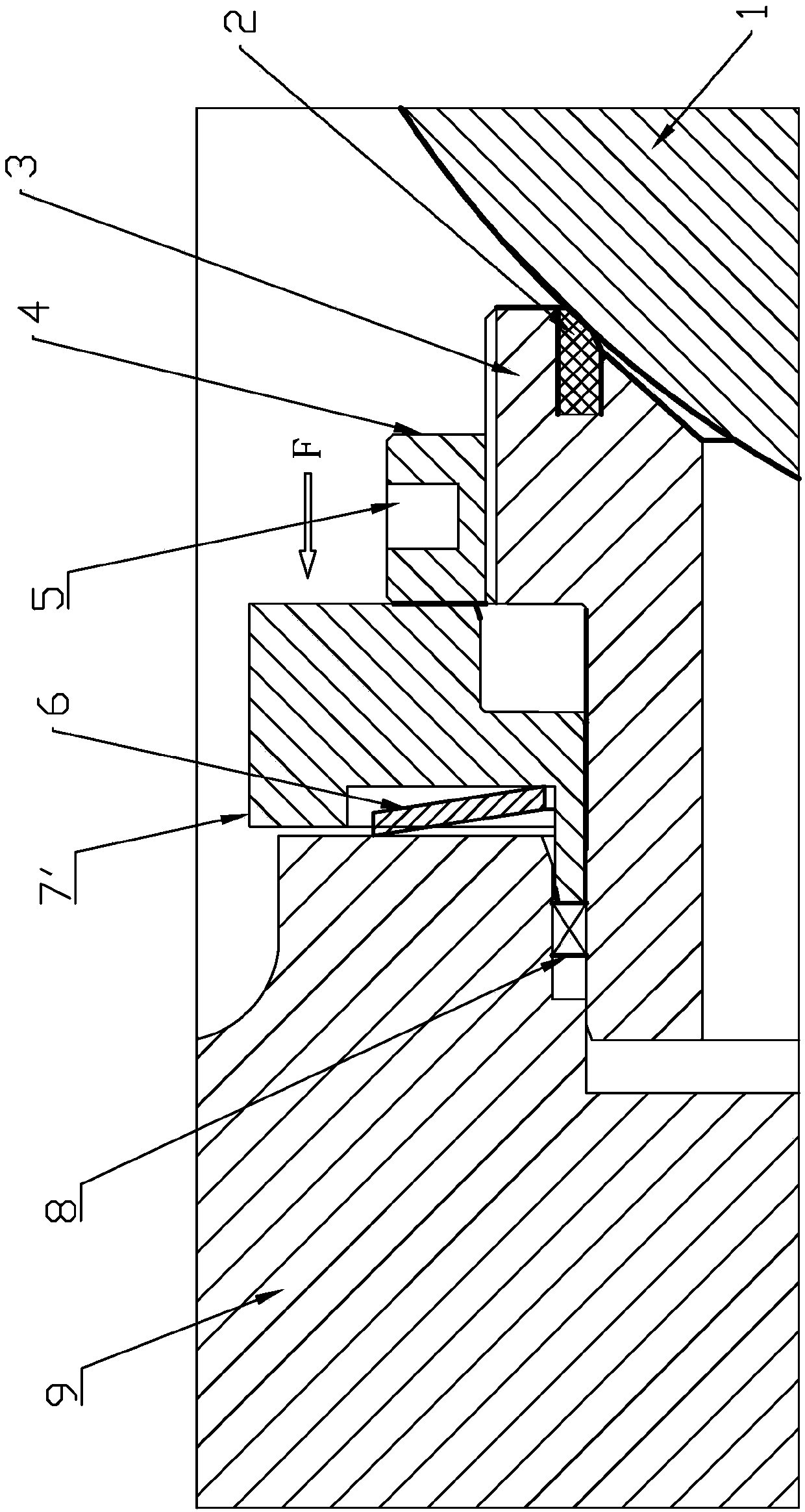 Low-temperature top-mounted ball valve seat structure and on-line maintenance disassembly method thereof