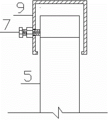 Temporary guard railing for stair