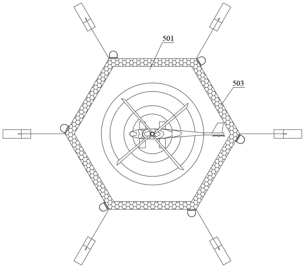 Intelligent new energy semi-submersible offshore floating helicopter platform