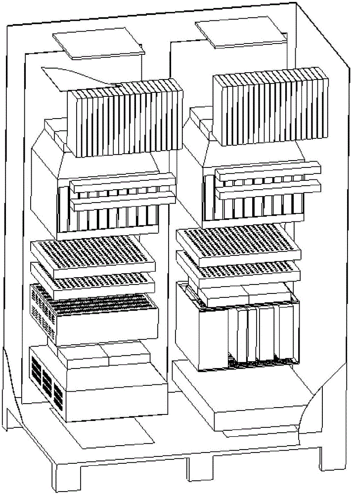 Thermal design method for radar electronic cabinet system