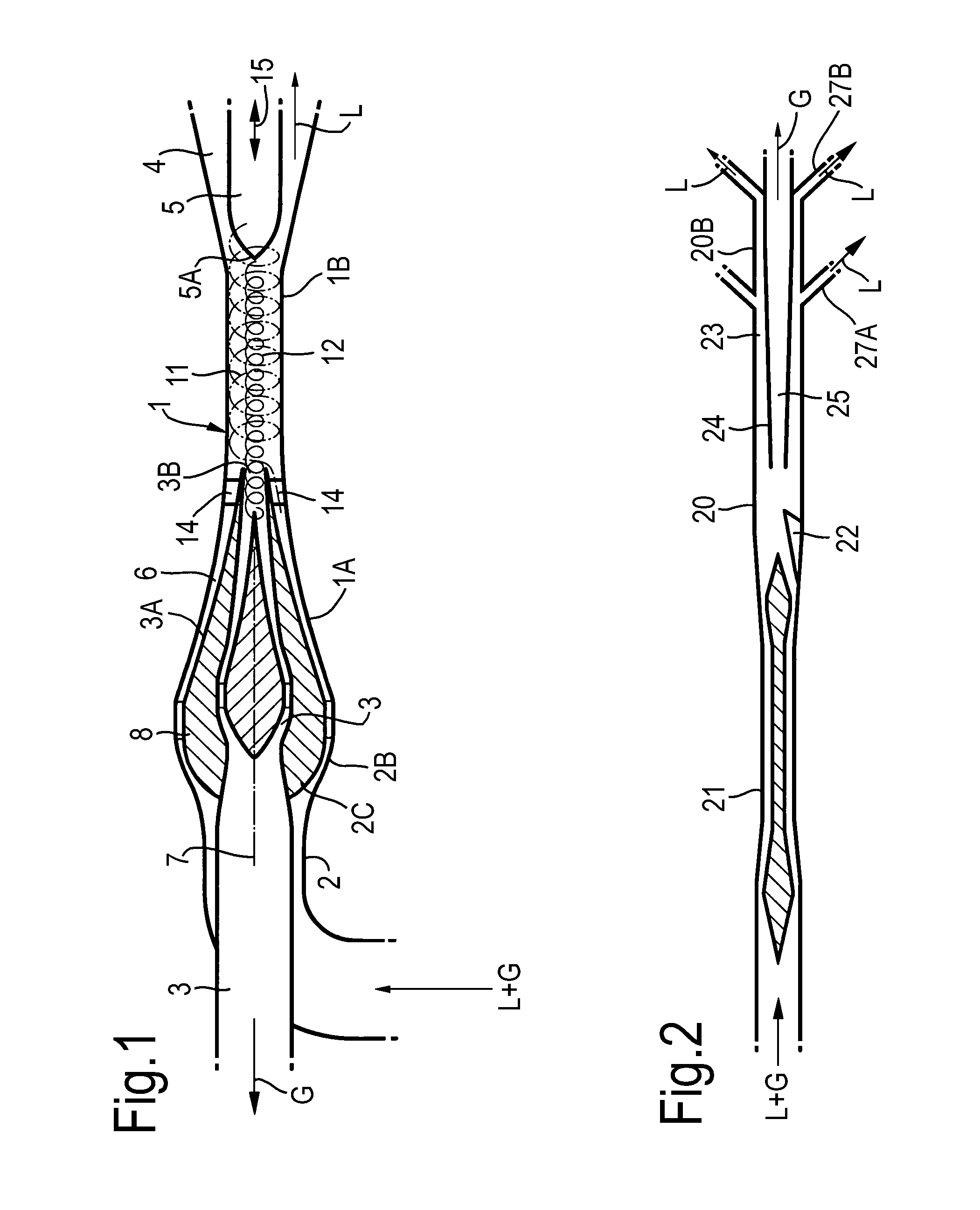 Cyclonic liquid degassing separator and method for degassing a fluid mixture