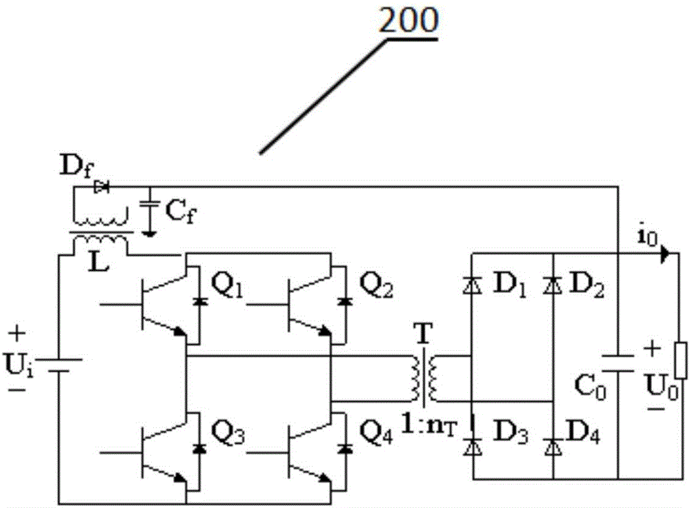 Electric energy transmission device based on isolated full-bridge boosting converter circuit structure and control method thereof