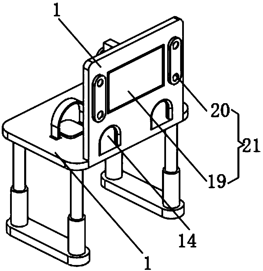 Neonatology doctor examination aid device