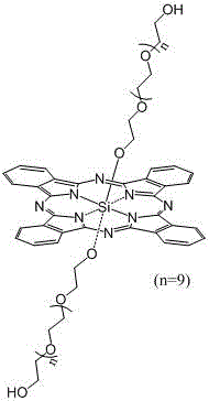 A kind of axial terminal hydroxyl substituted silicon phthalocyanine and its self-assembly