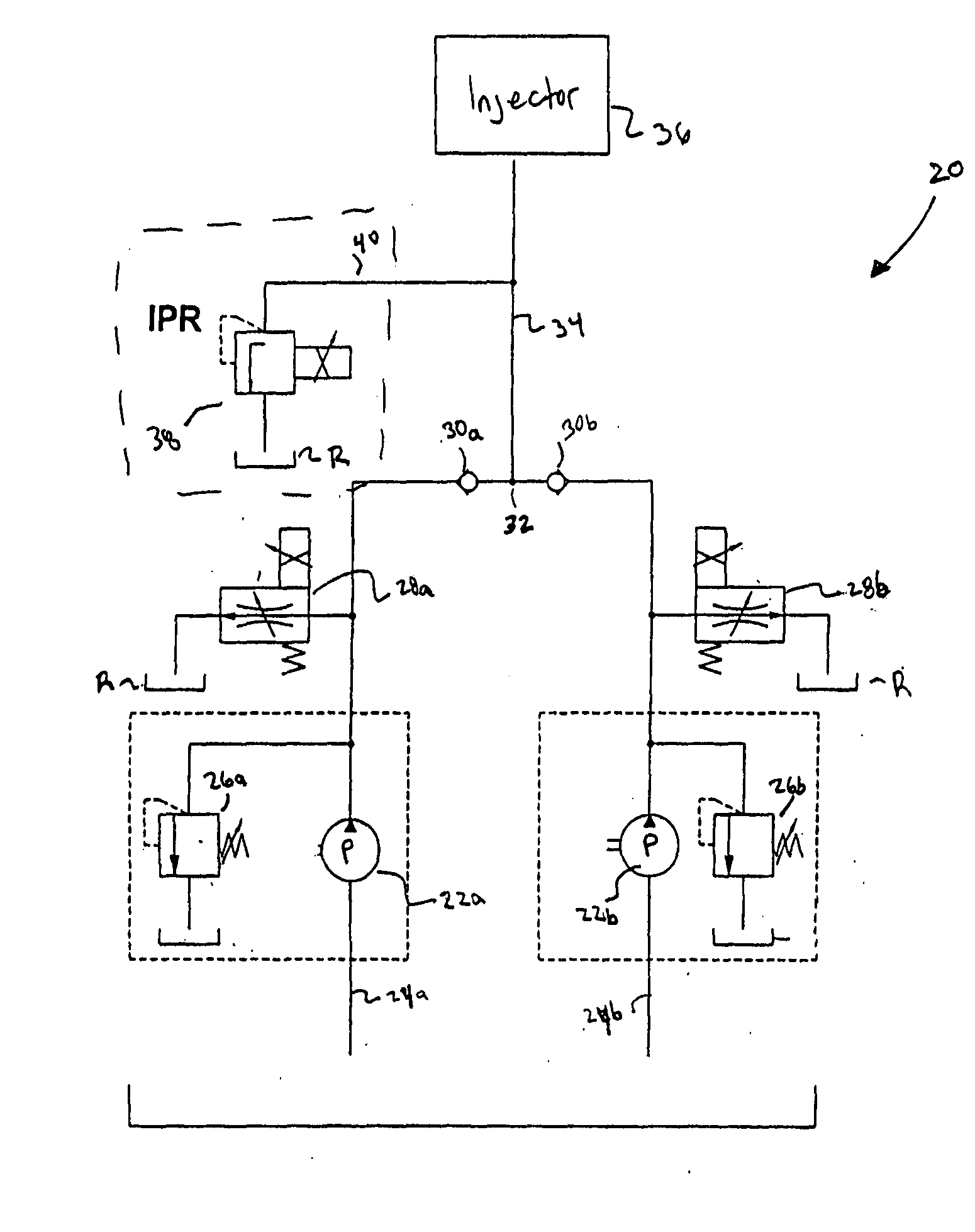 Method of reducing pressure peaks in a fuel injector