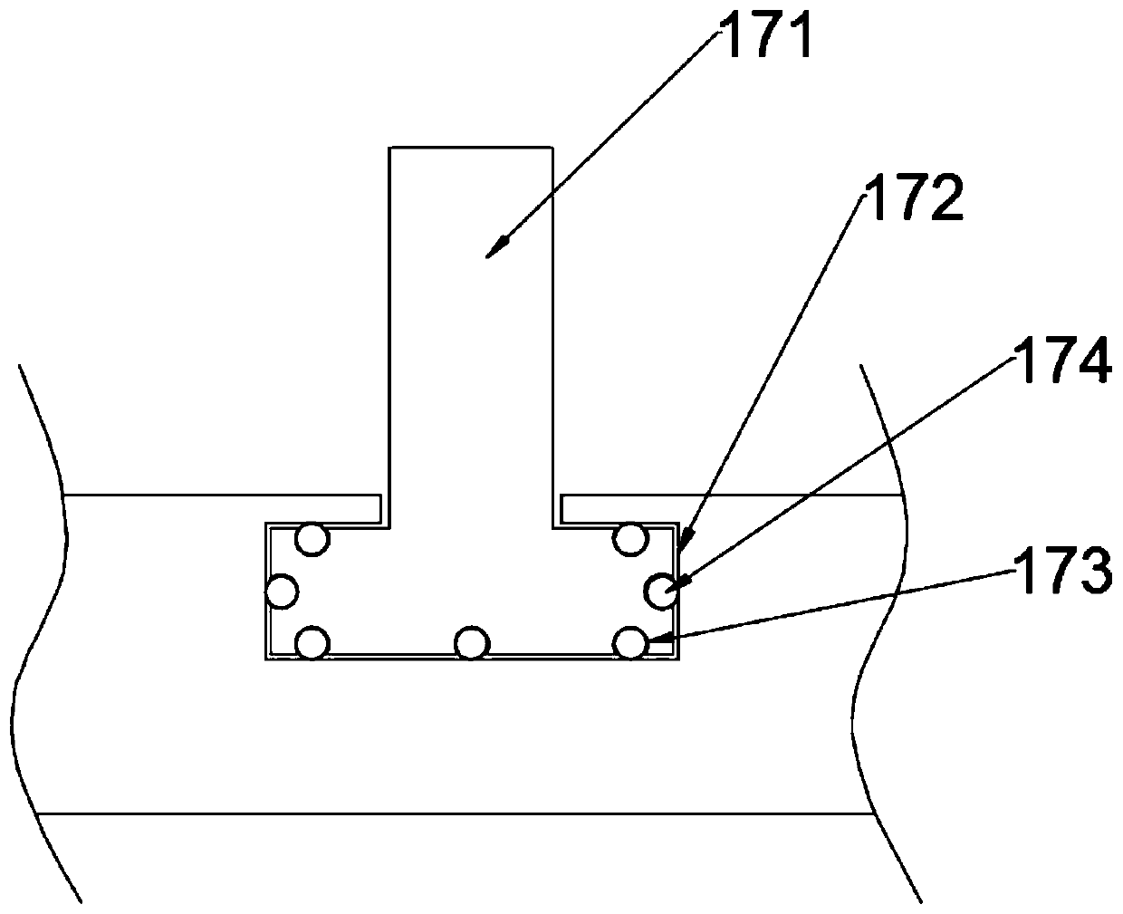 Automatic feeding device for annealing processing of cylindrical parts of electronic products