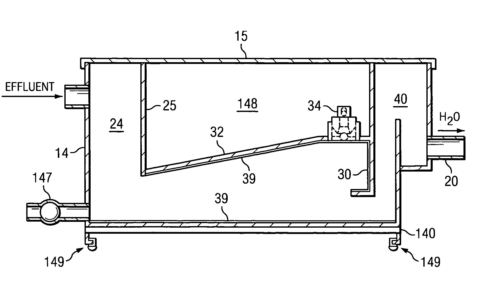 Separator for immiscible liquids