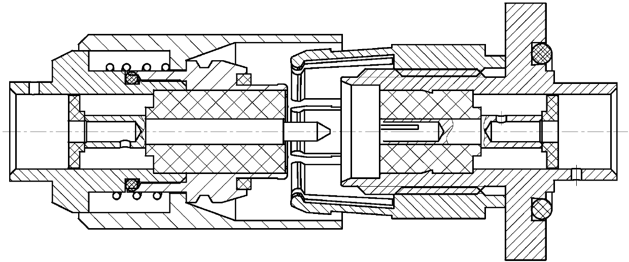 Novel rapid-insertion self-locking connection mechanism