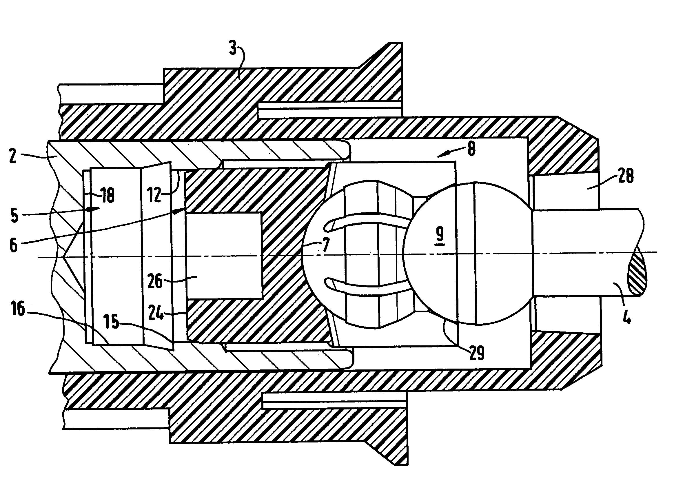 Piston arrangement of a hydraulic actuating device on motor vehicles